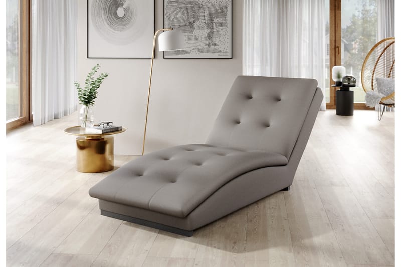 Manwi Schäslongfåtölj - Ljusgrå - Möbler - Fåtölj & stolar - Fåtölj - Schäslongfåtölj & divanfåtölj