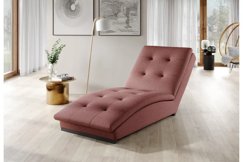 Manwi Schäslongfåtölj - Rosa - Möbler - Fåtölj & stolar - Fåtölj - Schäslongfåtölj & divanfåtölj