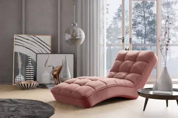 Mariya Schäslongfåtölj - Rosa - Möbler - Fåtölj & stolar - Fåtölj - Schäslongfåtölj & divanfåtölj