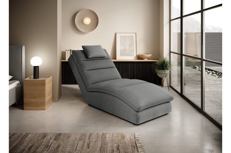 Masaji Schäslongfåtölj, Grå