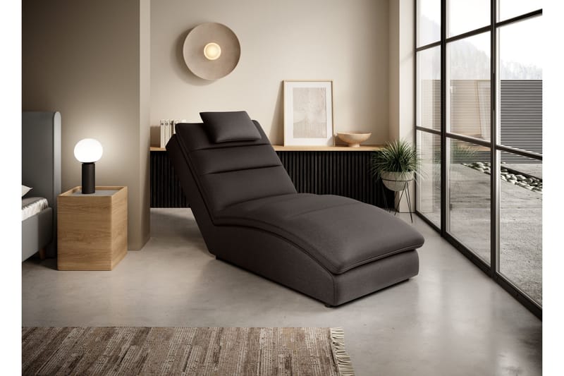 Masaji Schäslongfåtölj, Svart