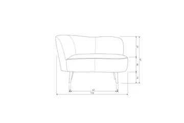 Serra Loungefåtölj - Ochre - Möbler - Fåtölj & stolar - Fåtölj