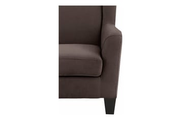 Silfa Fåtölj Microfiber - Brun - Möbler - Fåtölj & stolar - Fåtölj - Öronlappsfåtölj
