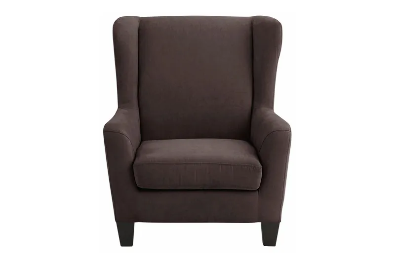 Silfa Fåtölj Microfiber - Brun - Möbler - Fåtölj & stolar - Fåtölj - Öronlappsfåtölj