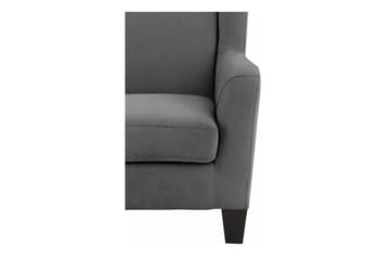Silfa Fåtölj Microfiber - Grå - Möbler - Fåtölj & stolar - Fåtölj - Öronlappsfåtölj