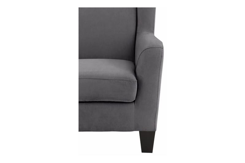 Silfa Fåtölj Microfiber - Grå - Möbler - Fåtölj & stolar - Fåtölj - Öronlappsfåtölj