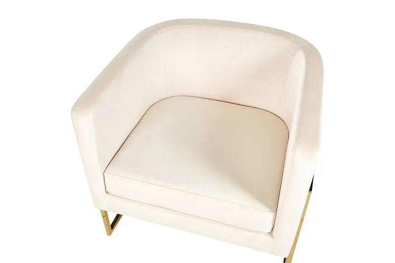 Fåtölj Sirkka - Beige, guld - Möbler - Fåtölj & stolar - Fåtölj