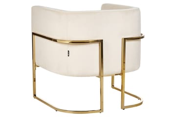 Fåtölj Sirkka - Beige, guld - Möbler - Fåtölj & stolar - Fåtölj