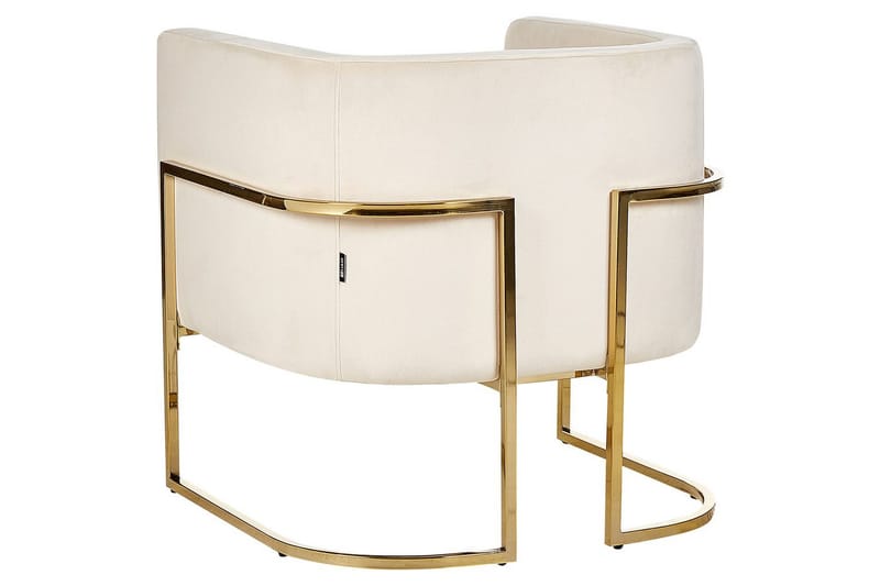 Fåtölj Sirkka - Beige, guld - Möbler - Fåtölj & stolar - Fåtölj