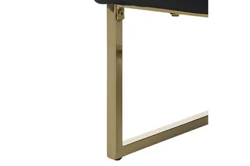 Fåtölj Sirkka - Svart, guld - Möbler - Fåtölj & stolar - Fåtölj