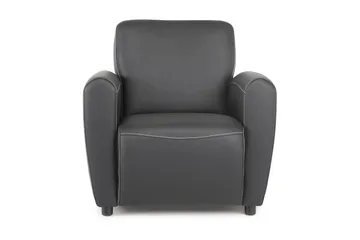 Aston Fåtölj Bonded Leather - Svart - Möbler - Fåtölj & stolar - Fåtölj - Skinnfåtölj & läderfåtölj