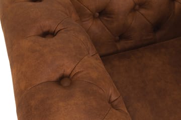 Fåtölj Chester Deluxe Vintage - Cognac - Möbler - Fåtölj & stolar - Fåtölj - Skinnfåtölj & läderfåtölj