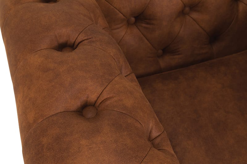 Fåtölj Chester Deluxe Vintage - Cognac - Möbler - Fåtölj & stolar - Fåtölj - Skinnfåtölj & läderfåtölj