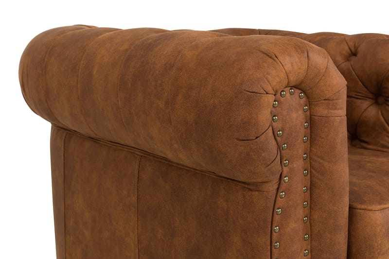 Fåtölj Chester Deluxe Vintage - Cognac - Möbler - Fåtölj & stolar - Fåtölj - Skinnfåtölj & läderfåtölj