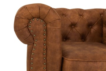 Fåtölj Chester Deluxe Vintage - Cognac - Möbler - Fåtölj & stolar - Fåtölj - Skinnfåtölj & läderfåtölj