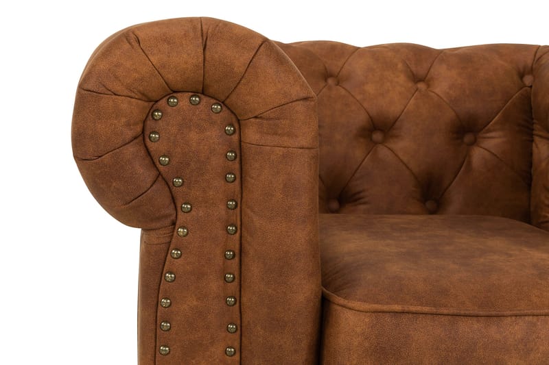 Fåtölj Chester Deluxe Vintage - Cognac - Möbler - Fåtölj & stolar - Fåtölj - Skinnfåtölj & läderfåtölj