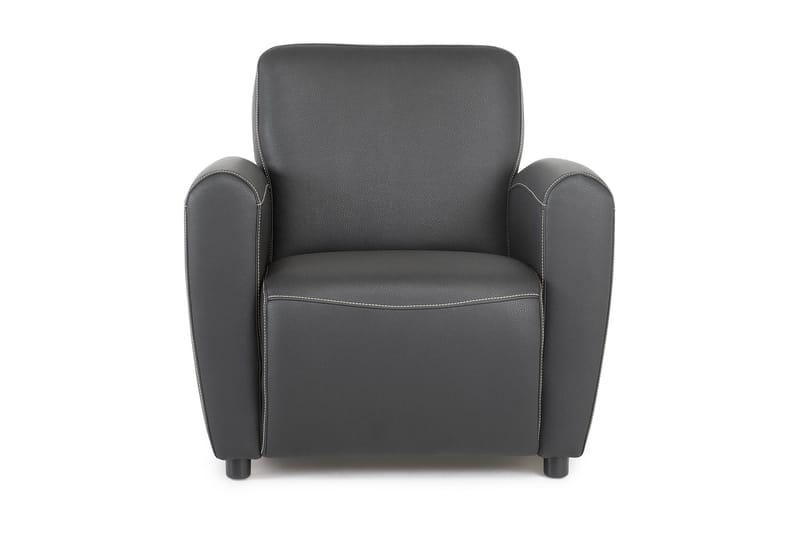Fåtölj Manchester Svart - Bonded Leather - Möbler - Fåtölj & stolar - Fåtölj - Skinnfåtölj & läderfåtölj