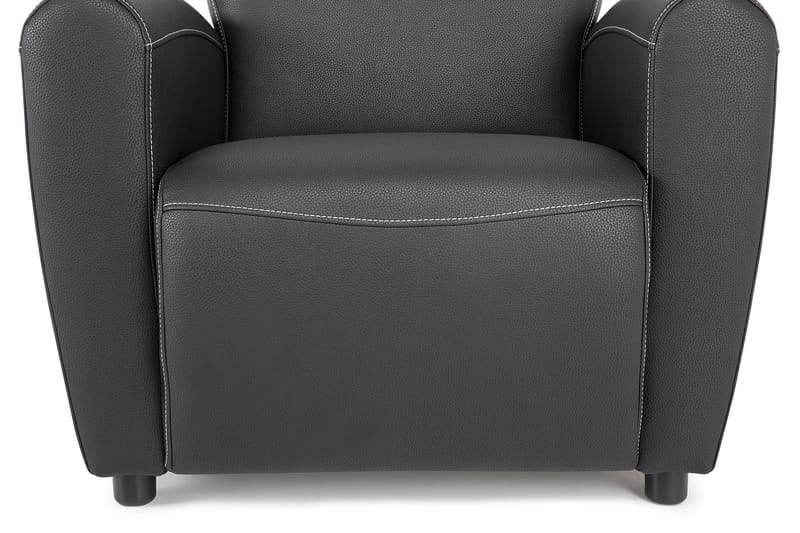 Fåtölj Manchester Svart - Bonded Leather - Möbler - Fåtölj & stolar - Fåtölj - Skinnfåtölj & läderfåtölj