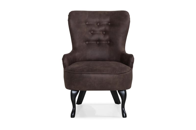 Fåtölj Thunia - Vintage Brun - Möbler - Fåtölj & stolar - Fåtölj - Skinnfåtölj & läderfåtölj