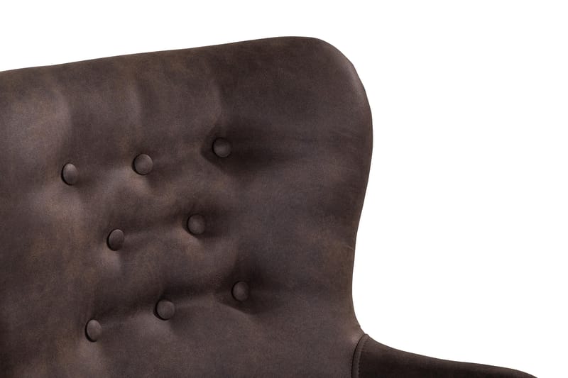 Fåtölj Thunia - Vintage Brun - Möbler - Fåtölj & stolar - Fåtölj - Skinnfåtölj & läderfåtölj