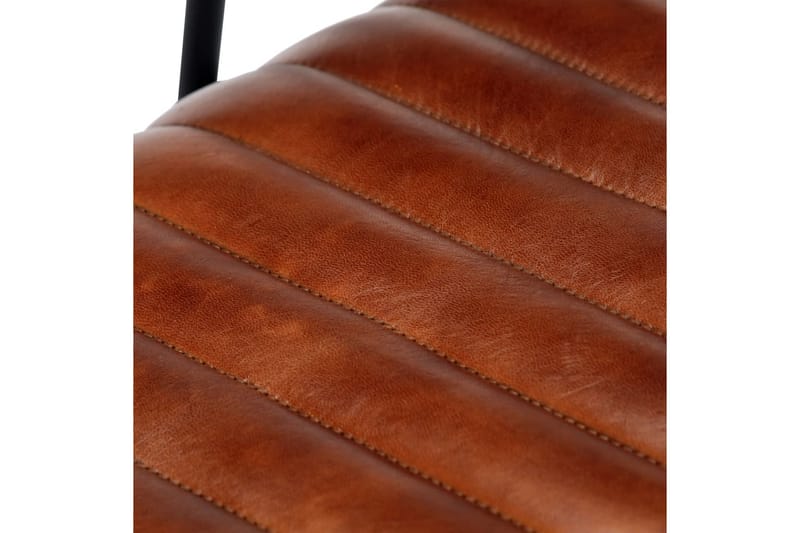 Gungfåtölj brun äkta läder - Brun - Skinnfåtölj & läderfåtölj - Fåtölj