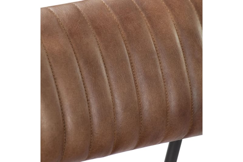 Gungfåtölj ljusbrun äkta läder - Brun - Fåtölj - Skinnfåtölj & läderfåtölj