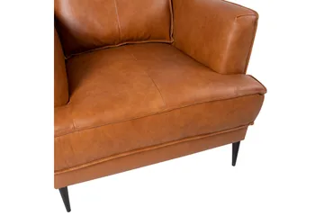 Leo Fåtölj Ljusbrun - Möbler - Fåtölj & stolar - Fåtölj - Skinnfåtölj & läderfåtölj