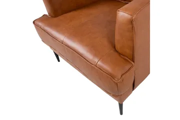 Leo Fåtölj Ljusbrun - Möbler - Fåtölj & stolar - Fåtölj - Skinnfåtölj & läderfåtölj