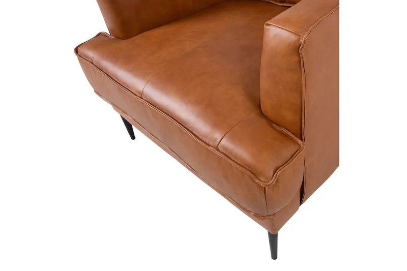 Leo Fåtölj Ljusbrun - Möbler - Fåtölj & stolar - Fåtölj - Skinnfåtölj & läderfåtölj