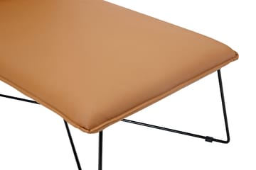 Loungefåtölj Cirino Konstläder - Cognac - Möbler - Fåtölj & stolar - Fåtölj - Skinnfåtölj & läderfåtölj