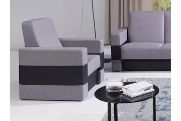 Lux Fåtölj 82x82x90 cm - Grå - Möbler - Fåtölj & stolar - Fåtölj