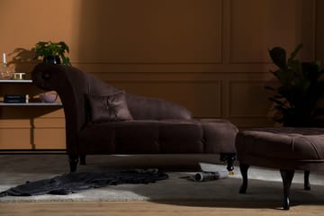 Schäslong Thunia - Vintage Brun - Möbler - Fåtölj & stolar - Fåtölj - Skinnfåtölj & läderfåtölj