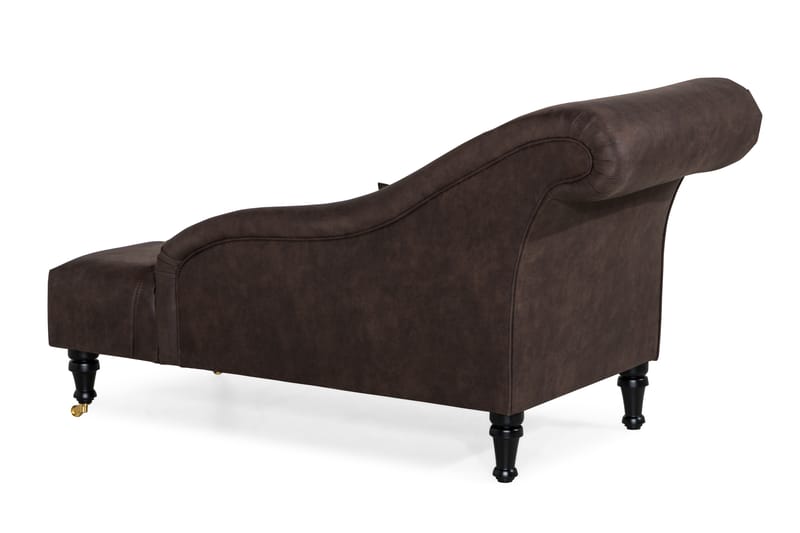 Schäslong Thunia - Vintage Brun - Möbler - Fåtölj & stolar - Fåtölj - Skinnfåtölj & läderfåtölj