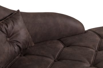 Schäslong Thunia - Vintage Brun - Möbler - Fåtölj & stolar - Fåtölj - Skinnfåtölj & läderfåtölj