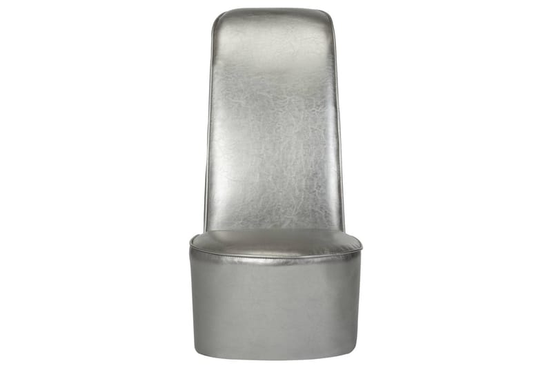Stol klacksko silver konstläder - Silver - Fåtölj - Skinnfåtölj & läderfåtölj