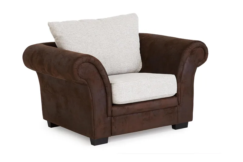 Toronto Fåtölj, Brun/Beige