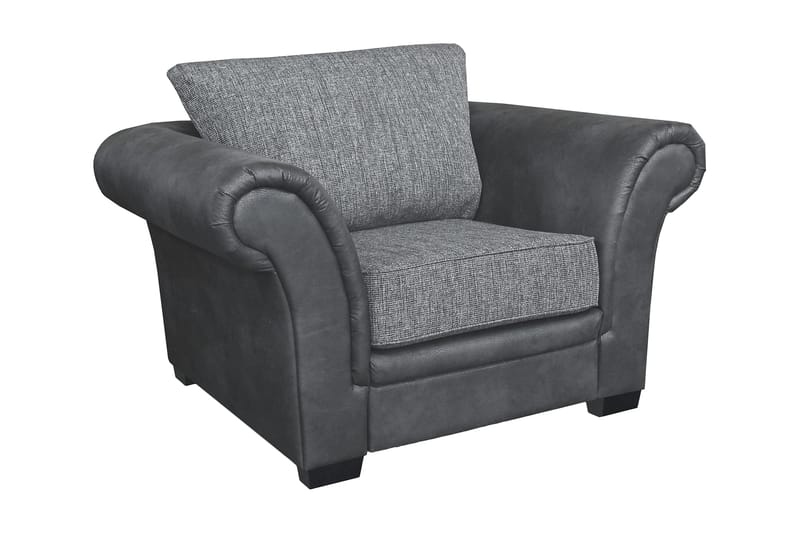 Toronto Fåtölj - Svart/Mörkgrå - Möbler - Fåtölj & stolar - Fåtölj - Skinnfåtölj & läderfåtölj