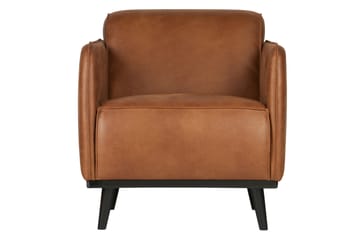 Skinnfåtölj Nowell - Cognac - Möbler - Fåtölj & stolar - Fåtölj