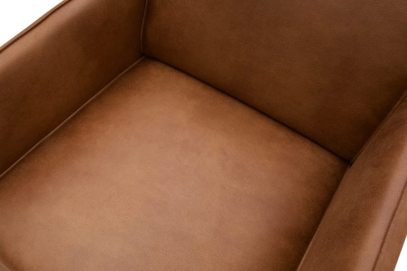 Skinnfåtölj Nowell - Cognac - Möbler - Fåtölj & stolar - Fåtölj