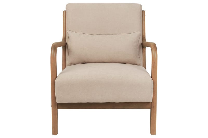 Fåtölj Skovde - Beige, ljust trä - Möbler - Fåtölj & stolar - Fåtölj