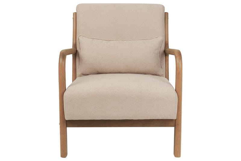 Fåtölj Skovde - Beige, ljust trä - Möbler - Fåtölj & stolar - Fåtölj