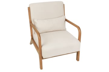 Fåtölj Skovde - Ljusbeige, ljust trä - Möbler - Fåtölj & stolar - Fåtölj