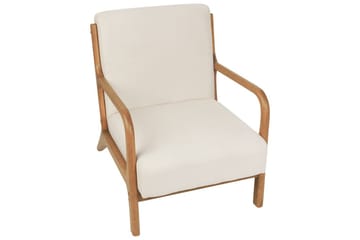 Fåtölj Skovde - Ljusbeige, ljust trä - Möbler - Fåtölj & stolar - Fåtölj