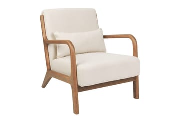Fåtölj Skovde - Ljusbeige, ljust trä - Möbler - Fåtölj & stolar - Fåtölj