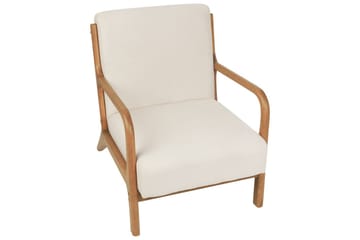 Fåtölj Skovde - Ljusbeige, ljust trä - Möbler - Fåtölj & stolar - Fåtölj