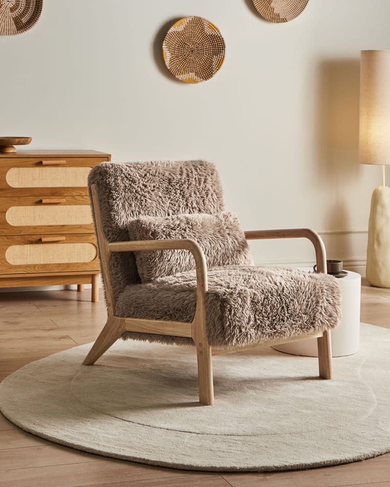 Fåtölj Skovde - Taupe - Möbler - Fåtölj & stolar - Fåtölj