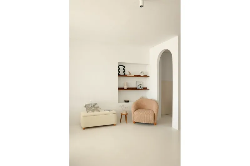 Slon Öronlappsfåtölj - Beige - Möbler - Fåtölj & stolar - Fåtölj - Öronlappsfåtölj