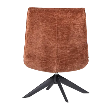 Snurrfåtölj Jouke - Rostbrun - Möbler - Fåtölj & stolar - Fåtölj - Fåtölj utan armstöd