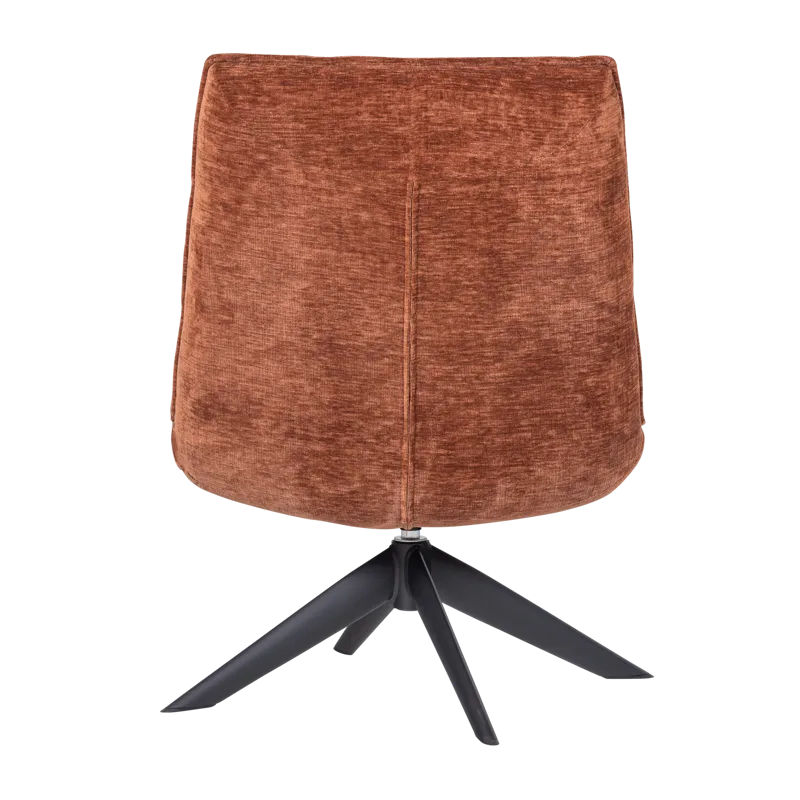 Snurrfåtölj Jouke - Rostbrun - Möbler - Fåtölj & stolar - Fåtölj - Fåtölj utan armstöd