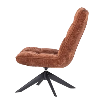 Snurrfåtölj Jouke - Rostbrun - Möbler - Fåtölj & stolar - Fåtölj - Fåtölj utan armstöd